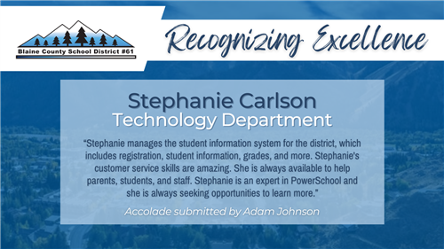  Recognizing Excellence: Stephanie Carlson